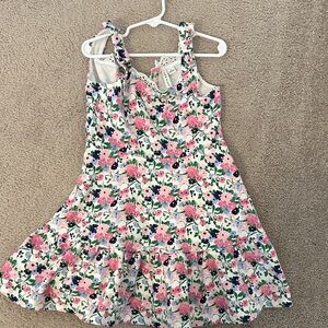 Janie and Jack Pink and White Floral Dress